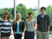 Elly Field '13, Kathryn Steck '12, Amy Dow '12, David Schwartz '13.